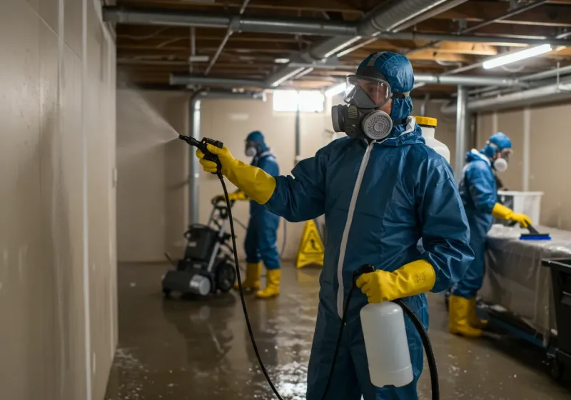 Basement Sanitization and Antimicrobial Treatment process in Jeffersonville, GA